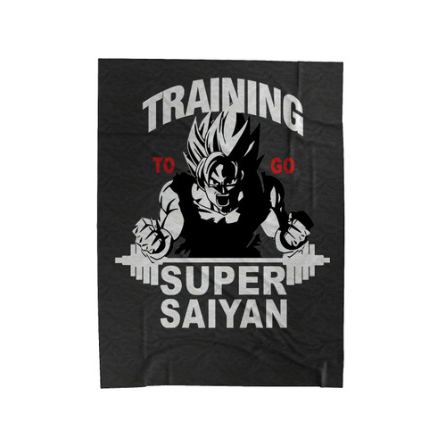 Dragon Ball Z Gym Training Saiyan Insaiyan Dbz Goku Velveteen Blanket