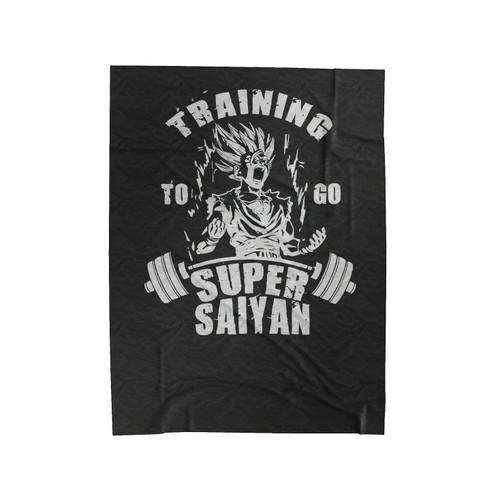 Dragon Ball Z Gym Workout Bodybuilding Goku Training Velveteen Blanket