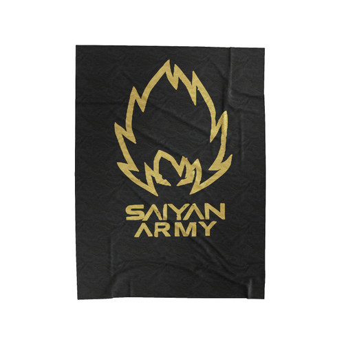 Dragon Ball Z Super Saiyan Son Goku Army Velveteen Blanket