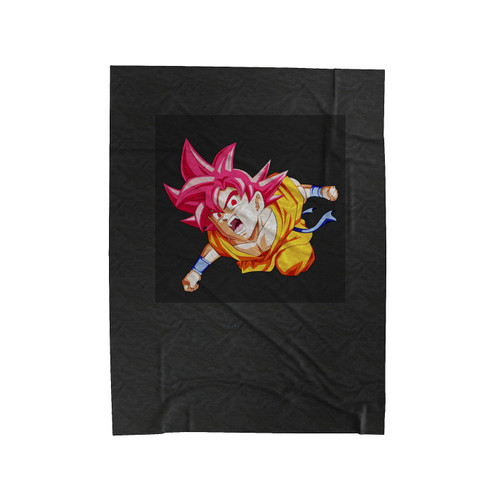 Dragonball - Ssjg Goku Velveteen Blanket