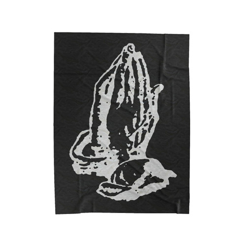 Drake Praying Hands 6 God Velveteen Blanket