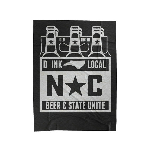 Drink Local North Carolina Velveteen Blanket