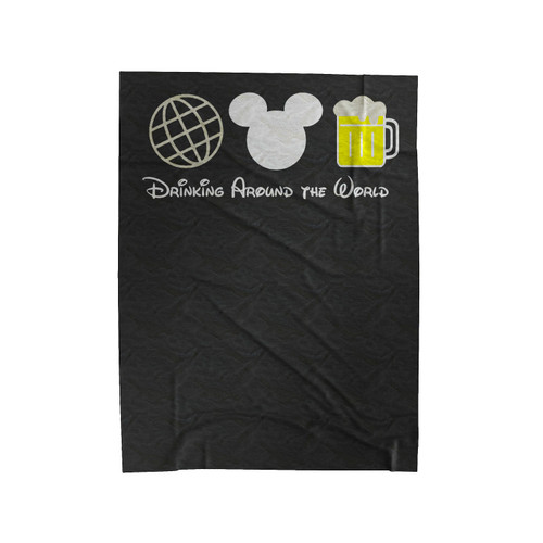 Drinking Around The World Beer Epcot Disney Velveteen Blanket