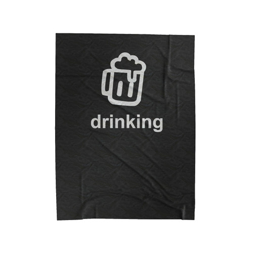 Drinking Bear Drink Birth Gift Velveteen Blanket