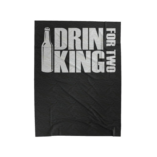 Drinking For Two Velveteen Blanket