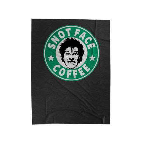 Drop Dead Fred Snotface Coffee Velveteen Blanket Drop Dead Fred Snotface Coffee Velveteen Blanket