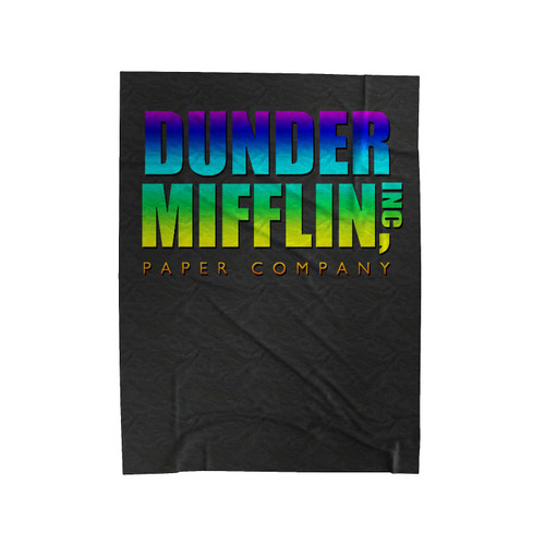 Dunder Mifflin The Office Colors Velveteen Blanket