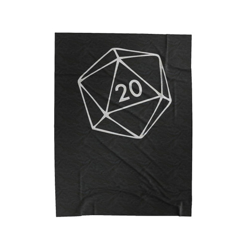 Dungeons & Dragons 20 Sided Die Velveteen Blanket