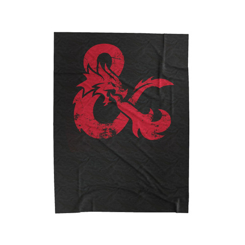 Dungeons & Dragons Logo Rpg Role Playing Game Velveteen Blanket