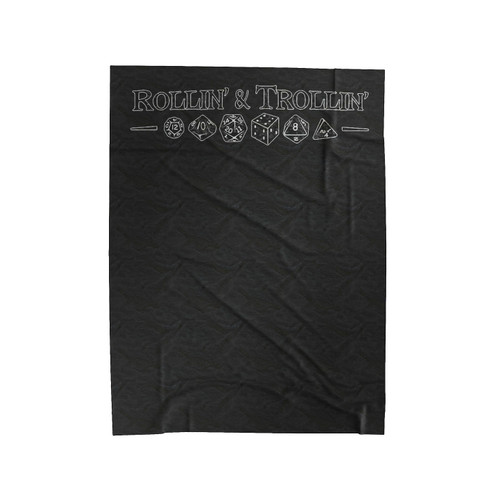 Dungeons And Dragons D&D Rollin And Trollin Velveteen Blanket