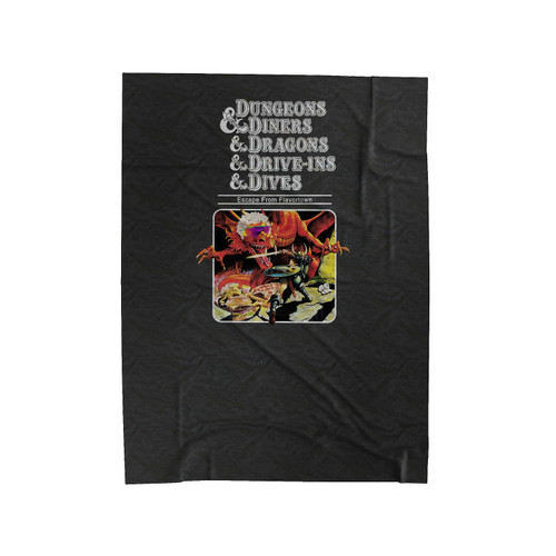 Dungeons Diners Dragons Drive Ins Dives Dungeons Dragons Velveteen Blanket