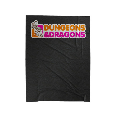 Dunkin' Donuts Dungeons And Dragons Parody 1 Velveteen Blanket