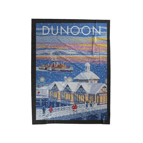 Dunoon Pier Scotland Velveteen Blanket