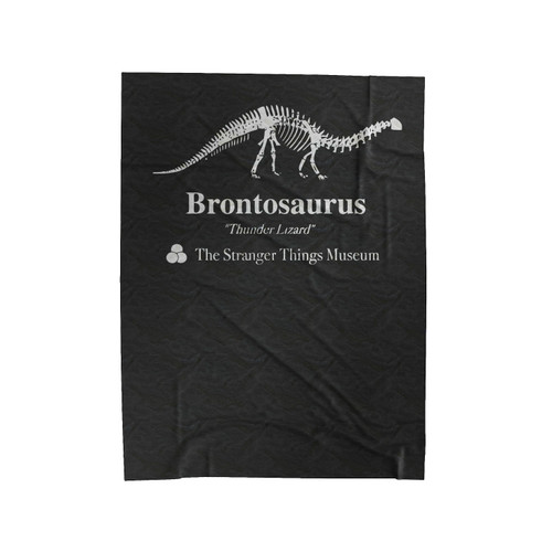 Dustins Brontosaurus Stranger Things Velveteen Blanket