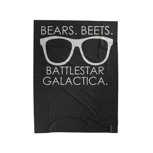 Dwight Schrute Bears Beets Battlestar Galactica The Office Tv Show Quotes Velveteen Blanket