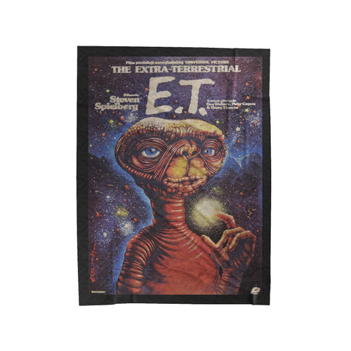 E.T. The Extra Terrestrial Steven Spielberg Velveteen Blanket