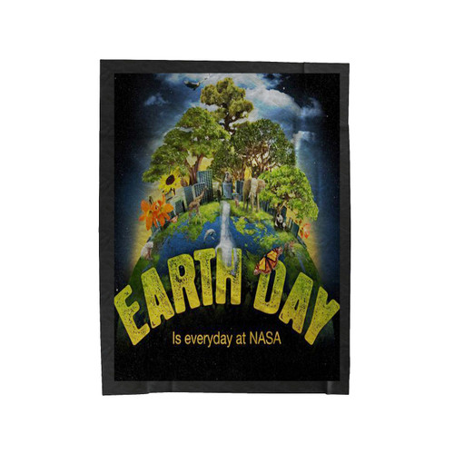Earth Day Is Everyday At Nasa Velveteen Blanket