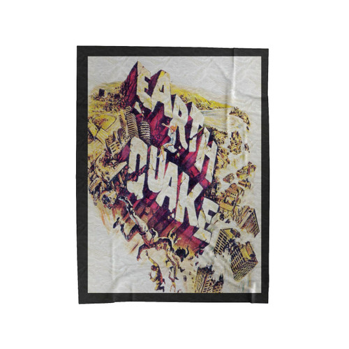 Earthquake Art Velveteen Blanket