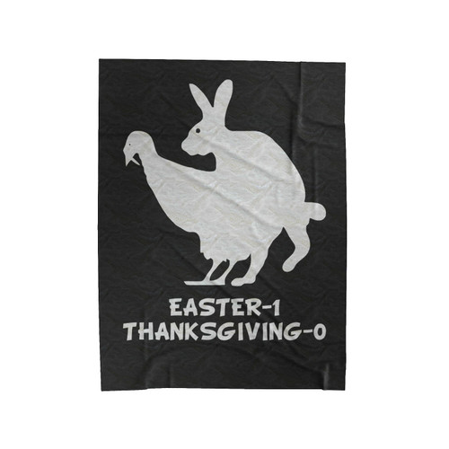 Easter Bunny Cool Funny Humorous 80S Movie Velveteen Blanket