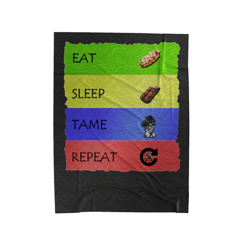 Eat Sleep Tame Repeat 2 Velveteen Blanket
