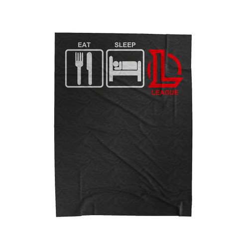 Eat, Sleep, League Velveteen Blanket