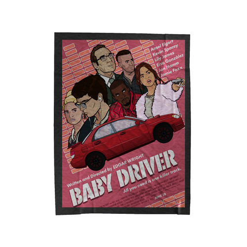 Edgar Wright Kevin Spacey Baby Driver Velveteen Blanket