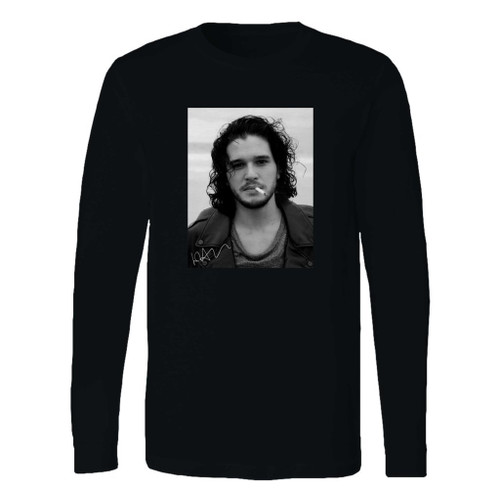 This classic fit kit harington jon snow smoking long sleeve shirt is casually elegant and very comfortable. With fine quality print to make one stand out, it's a perfect fit for every occasion.