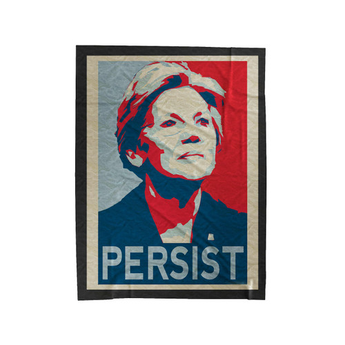Elizabeth Warren Persist Velveteen Blanket