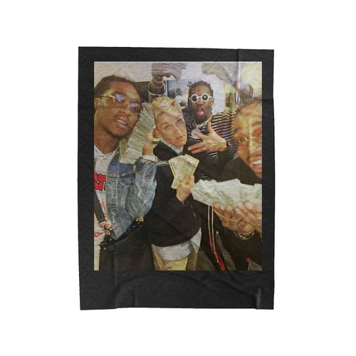 Ellen & The Migos Velveteen Blanket