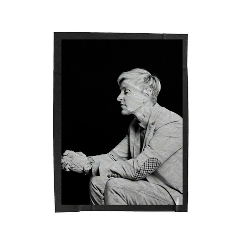 Ellen Degeneres New Haircut Velveteen Blanket