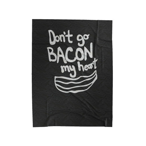 Elton John Song Inspired Don't Go Bacon My Heart Velveteen Blanket Elton John Song Inspired Don't Go Bacon My Heart Velveteen Blanket