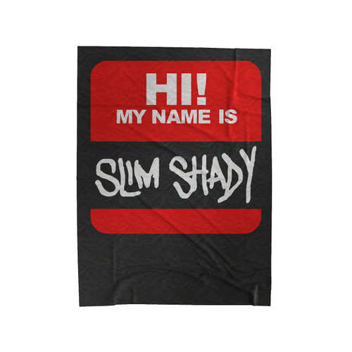 Eminem Hi My Name Is Slim Shady Velveteen Blanket