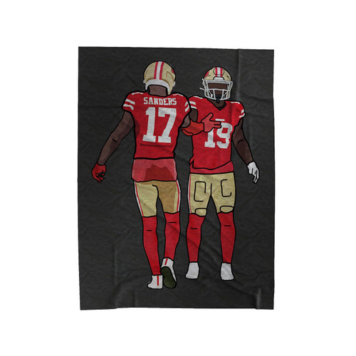 Emmanuel Sanders X Deebo Samuel Velveteen Blanket