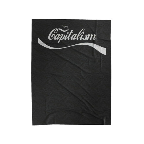 Enjoy Capitalism Coca Cola Capitalism Political Velveteen Blanket