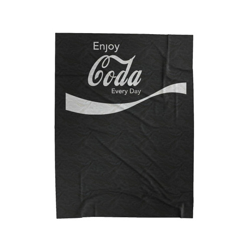 Enjoy Coda Every Day Velveteen Blanket