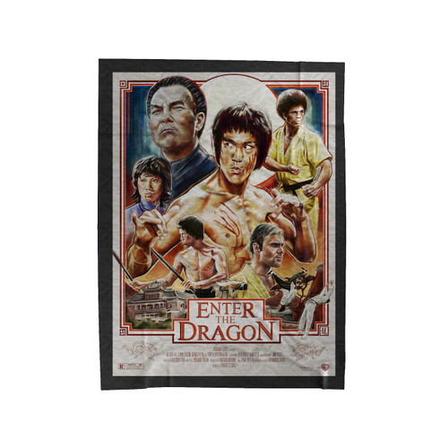 Enter The Dragon Bruce Lee Classic Kung Fu Velveteen Blanket