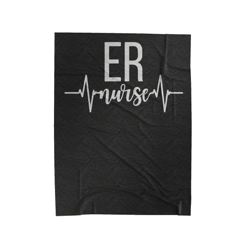 Er Emergency Room Nurse Velveteen Blanket