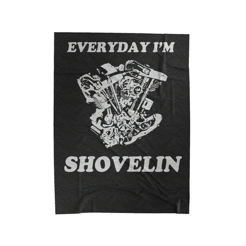 Everyday I'm Shovelin Velveteen Blanket