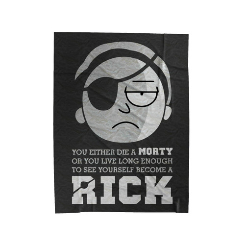Evil Morty Velveteen Blanket