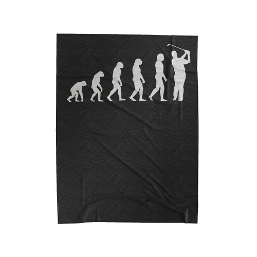 Evolution Of Golf Player Funny Style Velveteen Blanket