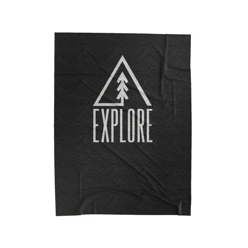 Explore Outdoor Hike Camp Travel Adventure Wild Nature Velveteen Blanket
