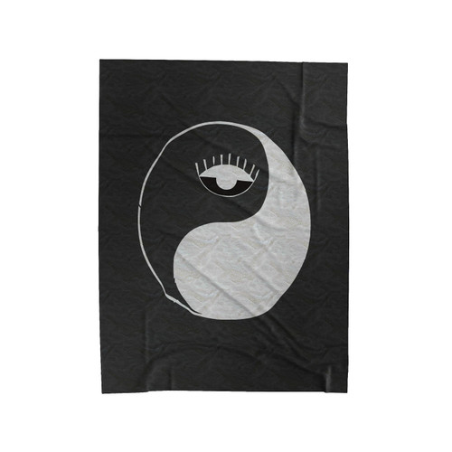 Eye Yin Yang Velveteen Blanket