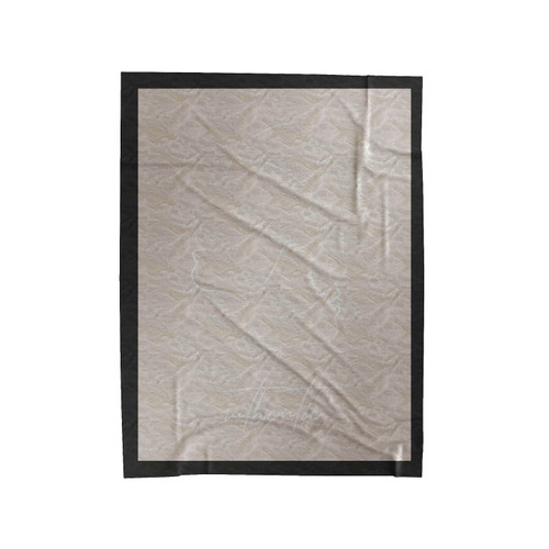 Face Line Art Velveteen Blanket