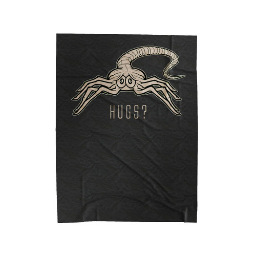 Facehugger Hugs Velveteen Blanket