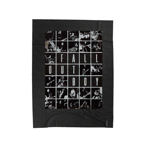 Fall Out Boy Collage 1 Velveteen Blanket