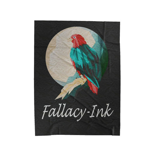 Fallacy-Ink Velveteen Blanket