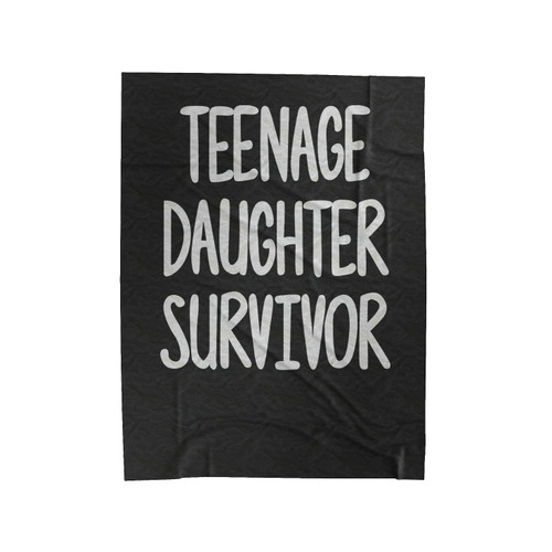 Father's Day Gift Teenage Daughter Survivor Velveteen Blanket