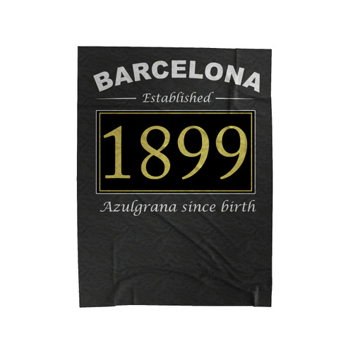 Fcb Fc Barcelona La Liga Soccer Team Soccer League Velveteen Blanket