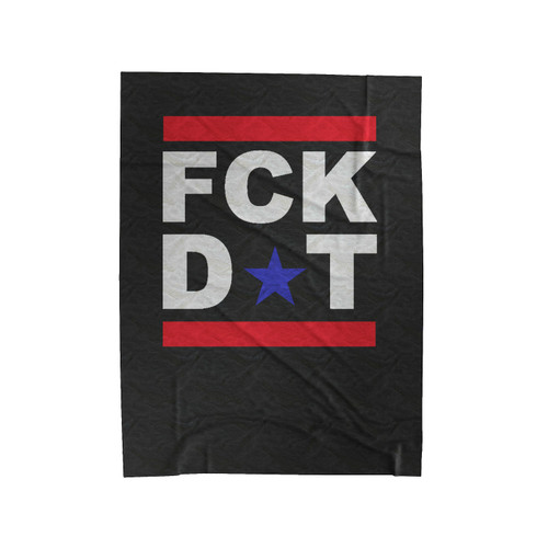 Fck Dt Fuck Donald Trump Anti Donald Trump Velveteen Blanket