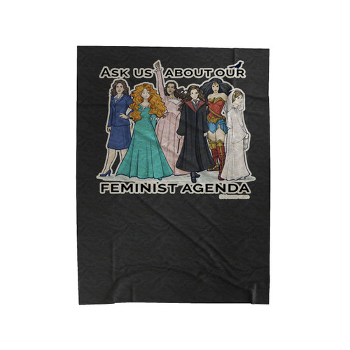 Feminist Agenda Velveteen Blanket